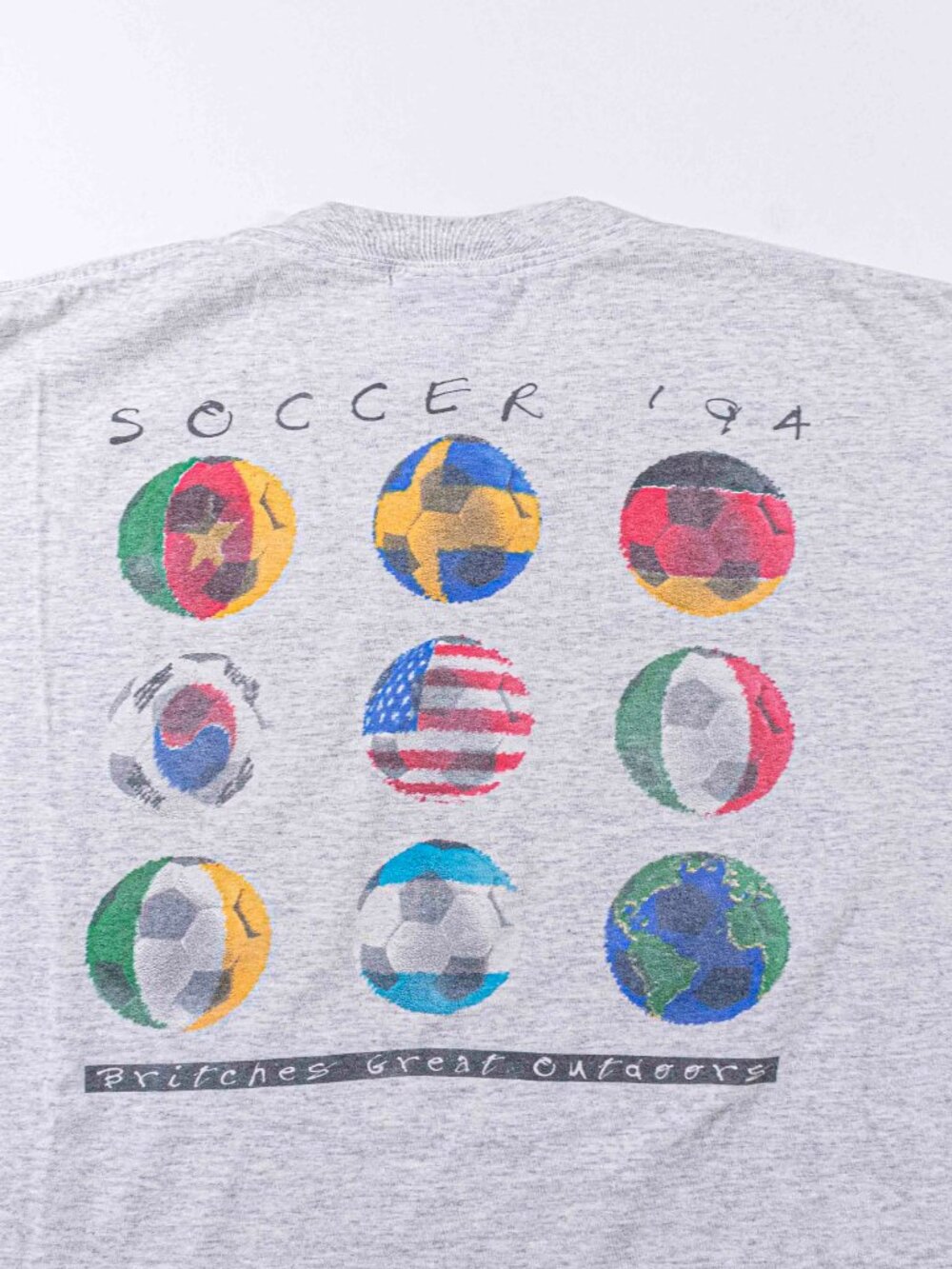 VTG 1994 World Cup USA T-Shirt Large Britches Great Outdoors Soccer Blokecore